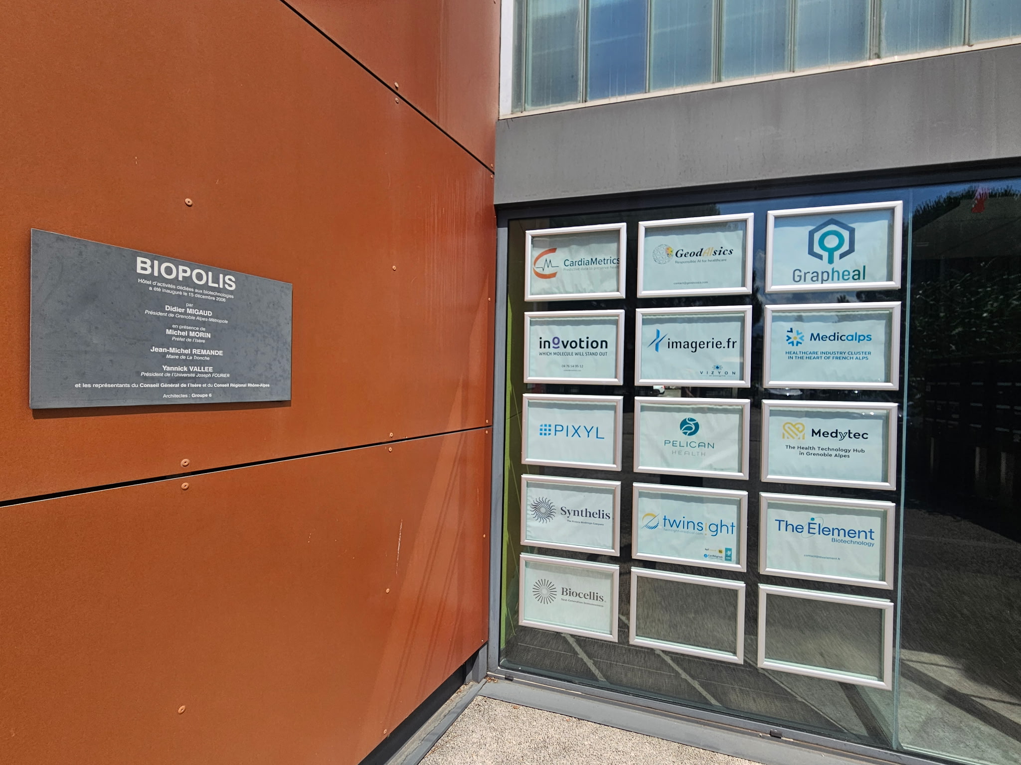 Les entreprises hébergées